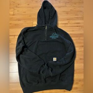 Carhartt Black Half-Zip Hoodie
